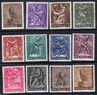 CITTÀ DEL VATICANO VATICAN VATIKAN 1966 LAVORO LABOUR SERIE COMPLETA COMPLETE SET MNH - Unused Stamps