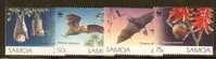 SAMOA 1993 MICHEL NO: 754-757  MNH - Chauve-souris