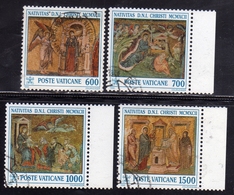 CITTÀ DEL VATICANO VATICAN VATIKAN 1992 NATALE CHRISTMAS NOEL WEIHNACHTEN NAVIDAD SERIE COMPLETA SET USATA USED OBLITERE - Gebraucht