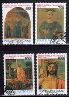 CITTÀ DEL VATICANO VATICAN VATIKAN 1992 PIERO DELLA FRANCESCA SERIE COMPLETA COMPLETE SET USATA USED OBLITERE' - Gebruikt