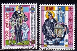 CITTÀ DEL VATICANO VATICAN VATIKAN CITY 1992 S. GIUSEPPE BENEDETTO COTTOLENGO SERIE COMPLETA SET USATA USED OBLITERE' - Used Stamps
