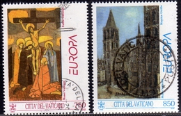 CITTÀ DEL VATICANO VATIKAN VATICAN 1993 EUROPA UNITA CEPT ARTE ART SERIE COMPLETA COMPLETE SET USATA USED OBLITERE' - Used Stamps