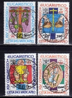 CITTÀ DEL VATICANO VATICAN VATIKAN 1993 CONGRESSO EUCARISTICO EUCHARISTIC CONGRESS SERIE COMPLETA SET USATA USED OBLITER - Used Stamps