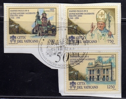 CITTÀ DEL VATICANO VATICAN VATIKAN 1996 ORDINAZIONE SACERDOTALE PAPA GIOVANNI PAOLO II POPE SERIE COMPLETA USATA USED - Used Stamps