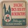 Sous-bock Ancien BIERE DES RR-PP BENEDICTINS Abbaye De MAREDSOUS (R) - Beer Mats