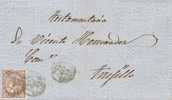 Envuelta BEJAR (Salamanca) 1869 A Trujillo - Briefe U. Dokumente