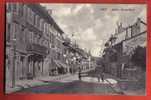 E1121 Rolle,Grand'Rue,Hotel Tête Noire,Fontaine,ANIME. Cachet Rolle 1912 Vers Genève.Phototypie 2501 - Rolle