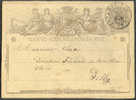 Cachet DOUBLECERCLE  Sur Entier Postal Lion Couché - GREZ-DOICEAU 1872 - NIPA 400 X 3 -- 6237 - Cartoline 1871-1909