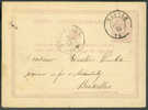 Cachet DOUBLECERCLE  Sur Entier Postal Lion Couché - MERXEM 1876 - NIPA 400 X 3 -- 6250 - Briefkaarten 1871-1909