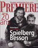 Première Spécial 20 Ans Numéro Anniversaire Hors Série Couverture Spielberg Besson - Cinema