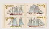 CANADA - 4 TIMBRES NAVIRES - Neufs
