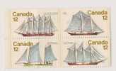 CANADA - 4 TIMBRES NAVIRES - Ongebruikt