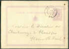 Cachet DOUBLECERCLE  Sur Entier Postal Lion Couché  - SAINTES 1874 - Rare NIPA 850 X 3 -- 6262 - Postkarten 1871-1909