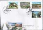 FDC Taiwan 2004 Matzu Scenic Area Stamps Lighthouse Fort Mount Rock Scenery Tourism - FDC