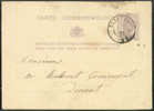 Cachet DOUBLECERCLE  Sur Entier Postal Lion Couché  - VIERVES 1877 - NIPA 400 X 3 -- 6269 - Cartoline 1871-1909