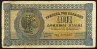 Billet De Banque Usagé - 1000 Drachmes - N° 692697 - Grèce - 1941 - Grecia