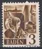 BADEN, 3 Pf.  Zona Francesa Ocupacion , Michel Num 2 * - Baden