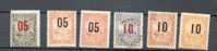 MADA 407 - YT 115 NSG(*)-116*(rousseur)-117 *-118 Obli-119NSG(*)-12°* (rousseur) - Unused Stamps