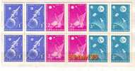 Bulgaria / Bulgarie  1963  Space -  Russia Rocket To The Moon  3v.-MNH   Block Of Four - Europe