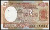 Billet De Banque Neuf - 2 Rupees - N° 39D J45672 - 2 Trous D'agrafe - Reserve Bank Of India - Inde - 1976 - Inde