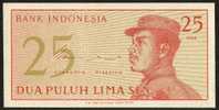 Billet De Banque Neuf - 25 Sen - N° DDU 035669 - Bank Indonesia - 1964 - Indonésie