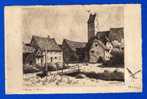 Hansi     Village D´Alsace    Cpa : N&b . Trace Crayon Bleu Sur Recto  ( Voir Détail Scan ) - Hansi