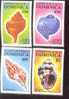 DOMINICA   1019-22  MINT NEVER HINGED SET OF STAMPS OF FISH-MARINE LIFE ; SHELS ; CONCH - Vissen