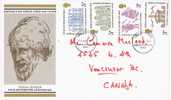 Carta F.D.C. SURREY 1973 A Canada. INIGO JONES - Cartas & Documentos