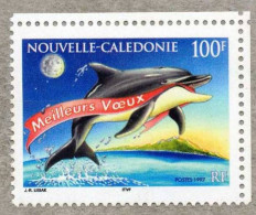 NOUVELLE-CALEDONIE  : Nouvel An (dauphin Avec Ruban "Meilleurs Voeux") - Ungebraucht