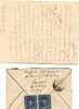 1922  LETTERA CON ANNULLO SEMRIACH CON COPPIA DEL N° 283 - Cartas & Documentos