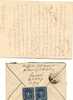 1922  LETTERA CON ANNULLO SEMRIACH CON COPPIA DEL N° 283 - Lettres & Documents