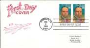 USA United States 1988 FDC Composer Music James Weldon Johnson Songwriter Poet Writer, Canceled In Nashville - 1981-1990