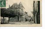 79 LA MOTHE ST HERAY POSTE ET GRANDE RUE ANIMEE  VERS 1909 - La Mothe Saint Heray