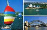 Delcampe - Australia Sydney Harbour Scenes - Yachting, Bridge And Opera House 1982 Pre-Stamped PCs Series 1V - Sydney