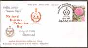 India 2007 National Disater Reduction Day Job Home Guards & Civil Defence Coat Of Arms Rose Special Cover # 7277 - Policia – Guardia Civil