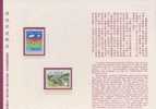 Folder Taiwan 1979 Environmental Protection Stamps Cartoon Mount River Clouds - Ongebruikt