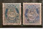 Norvège Cor Postal N° 52 Et 57 ? - Used Stamps