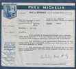 Lettre A En-tête Pneu Michelin Depot De Grenoble 1960 - Bibendum - Cars