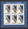 Romania 1998 / Night Birds / Set X 4 MS - Nuevos