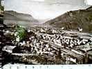 SCHWEIZ SUISSE SWITZERLAND SVIZZERA BELLINZONA VEDUTA CON STAZIONE E STADIO  CAMPO CLACIO VB1950  CV18997 - Campo