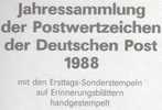 4.Jahressammlung 1988 Mit 30 ETB DDR 3140-3220, 3x Ganzsache SST 160€ Nummeriert Ersttagsblätter Plus Erinnerungsblatt - 1° Giorno – FDC (foglietti)