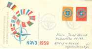 NETHERLANDS  1959  NATO  FDC - NATO