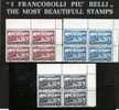 SAN MARINO  1927 ARA DEI VOLONTARI SERIE COMPLETA MNH QUARTINA ANGOLO DI FOGLIO - Neufs