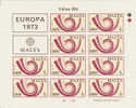 Malta-1973 Europa 3c Sheetlet MNH - Institutions Européennes