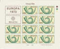 Malta-1973 Europa 5c Sheetlet   MNH - Comunità Europea