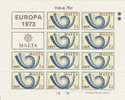 Malta-1973 Europa 7,5c Sheetlet   MNH - Comunità Europea