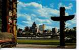 Totem Poles And Skyline, Vancouver B.C. - Vancouver