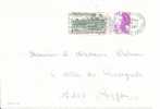 N Y&t  2948+2184  LETTRE  ROCHEFORT SUR MER    Vers    ROYAN      Le   06 NOV 1989 - Cartas & Documentos