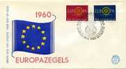Pays-Bas 1960, FDC Europa, Cote 18 € - 1960