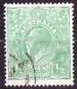 Australia 1914 King George V 1/2d Green - Single Crown Wmk Used - Actual Stamp - Nice Corner Cancel -  SG20 - Usados